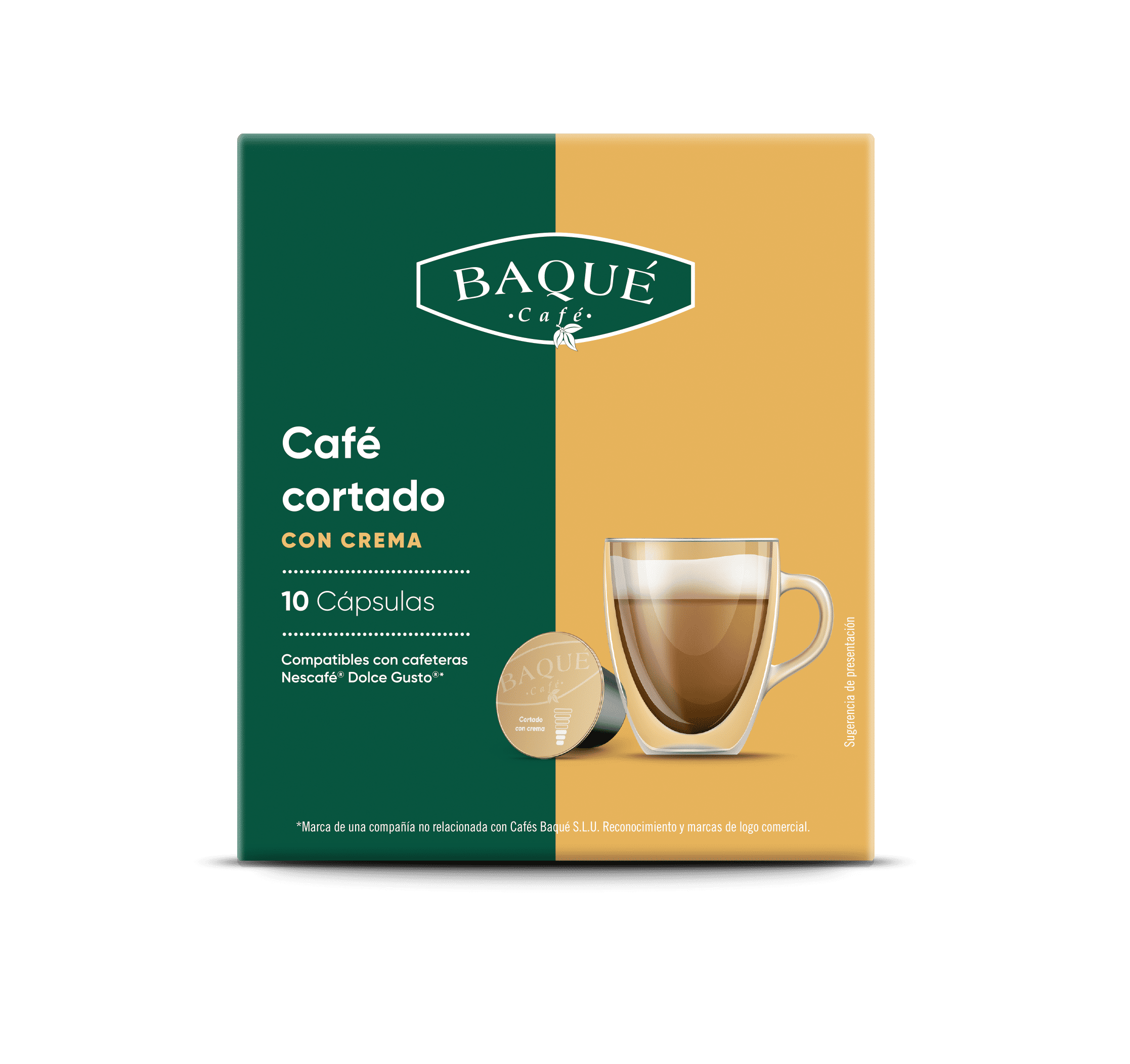 Cortado Crema 10 cápsulas compatibles Dolce Gusto®