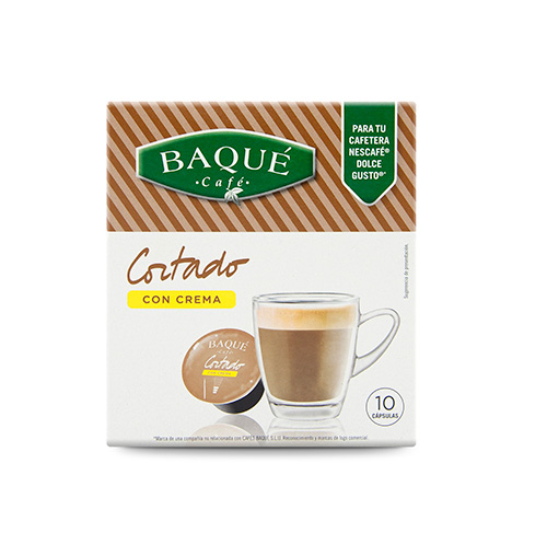 Cortado Crema 10 cápsulas compatibles Dolce Gusto® - Cafés Baqué