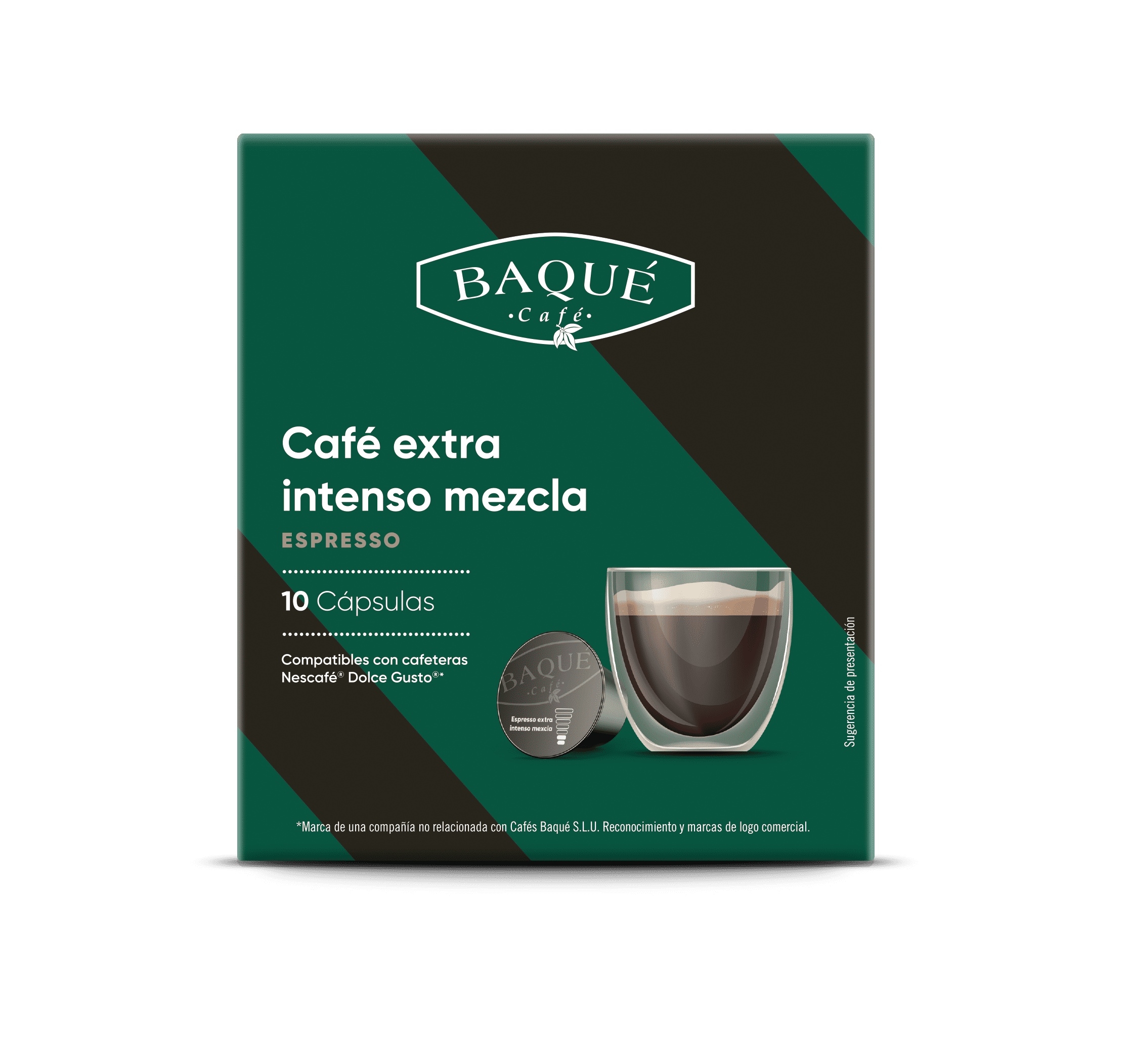 E. Extra Intenso 10 kapsula bateragarriak DG®-rekin