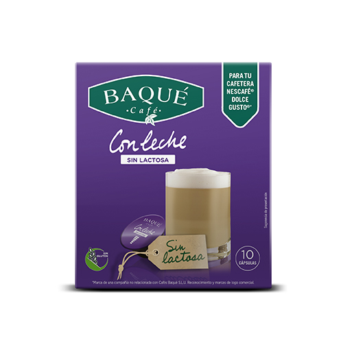 Con leche sin lactosa 10 cápsulas compatibles Dolce Gusto® - Cafés