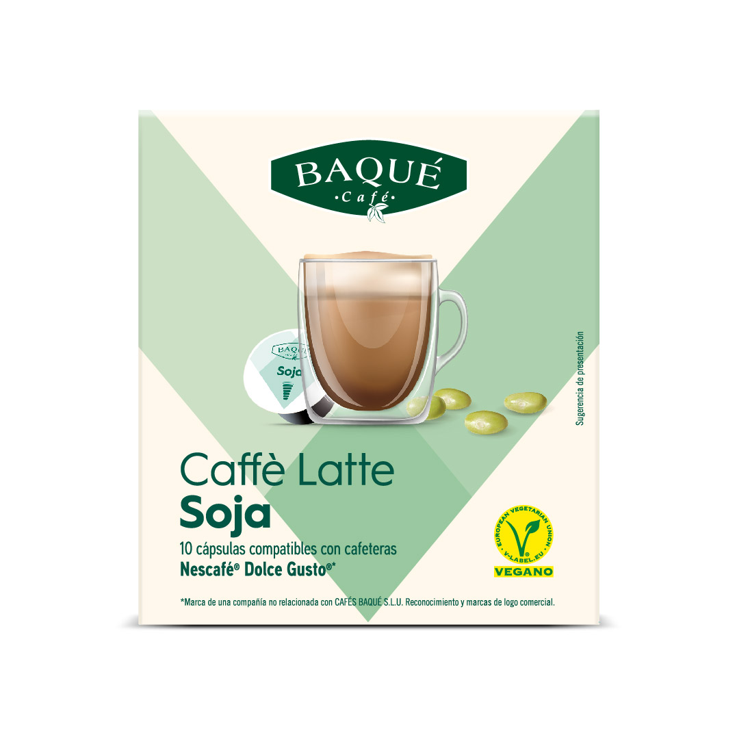 Café con Soja 10 cápsulas compatibles Dolce Gusto® - Cafés Baqué