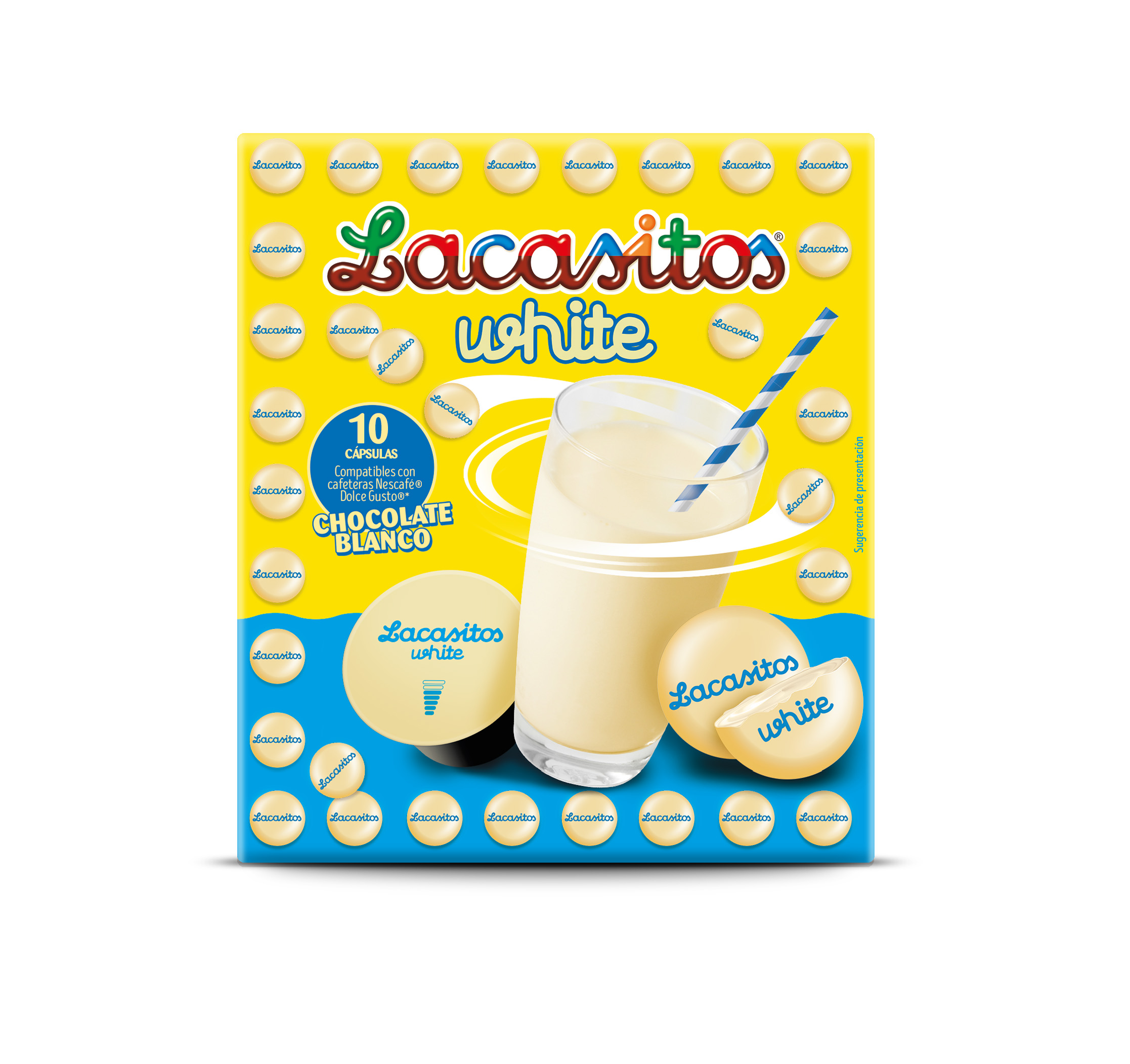 Batido de Lacasitos White 10 cápsulas compatibles Dolce Gusto®