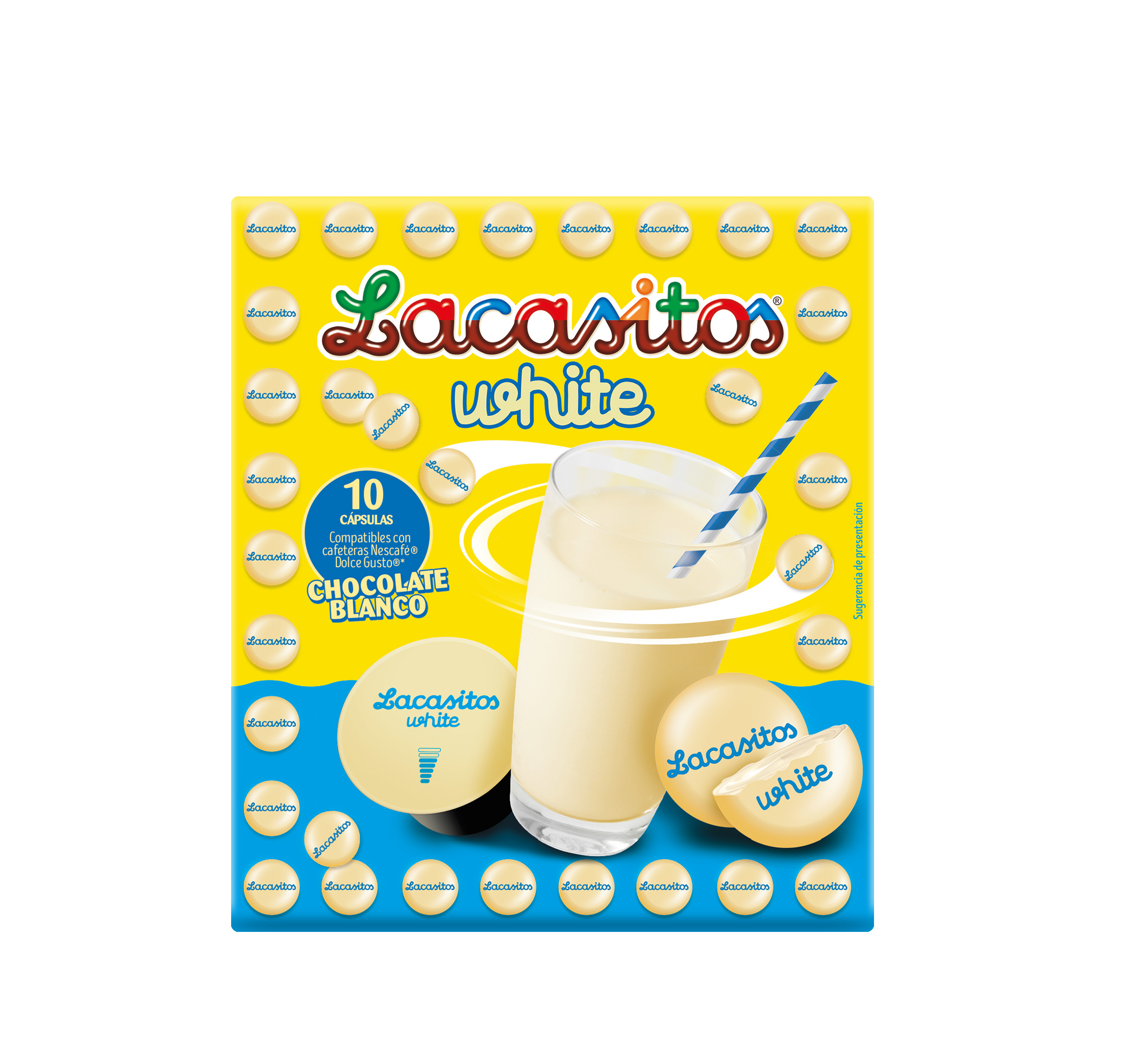 Batido de Lacasitos White 10 cápsulas compatibles Dolce Gusto®