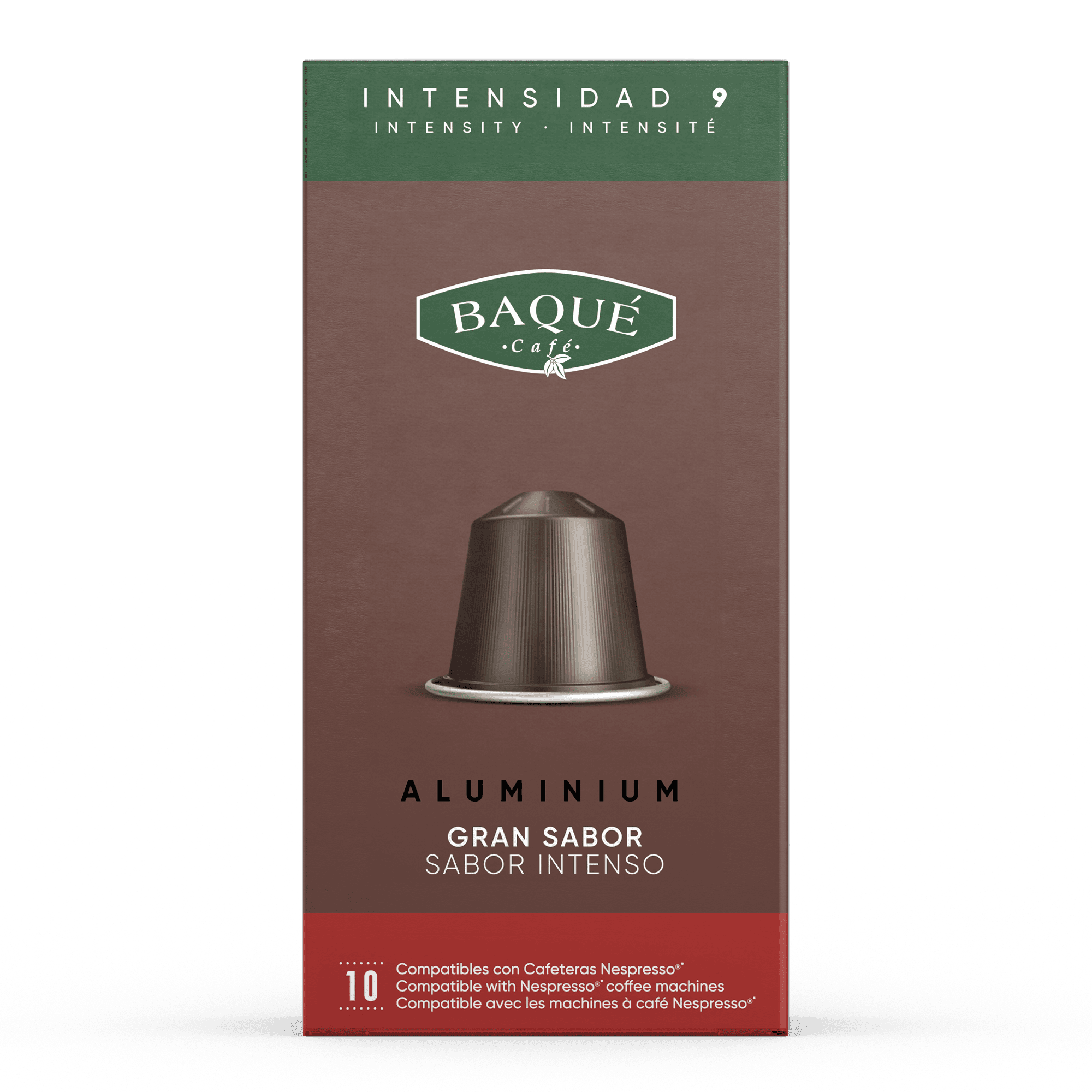 Gran Sabor 10 cápsulas Aluminio compatibles Nespresso®