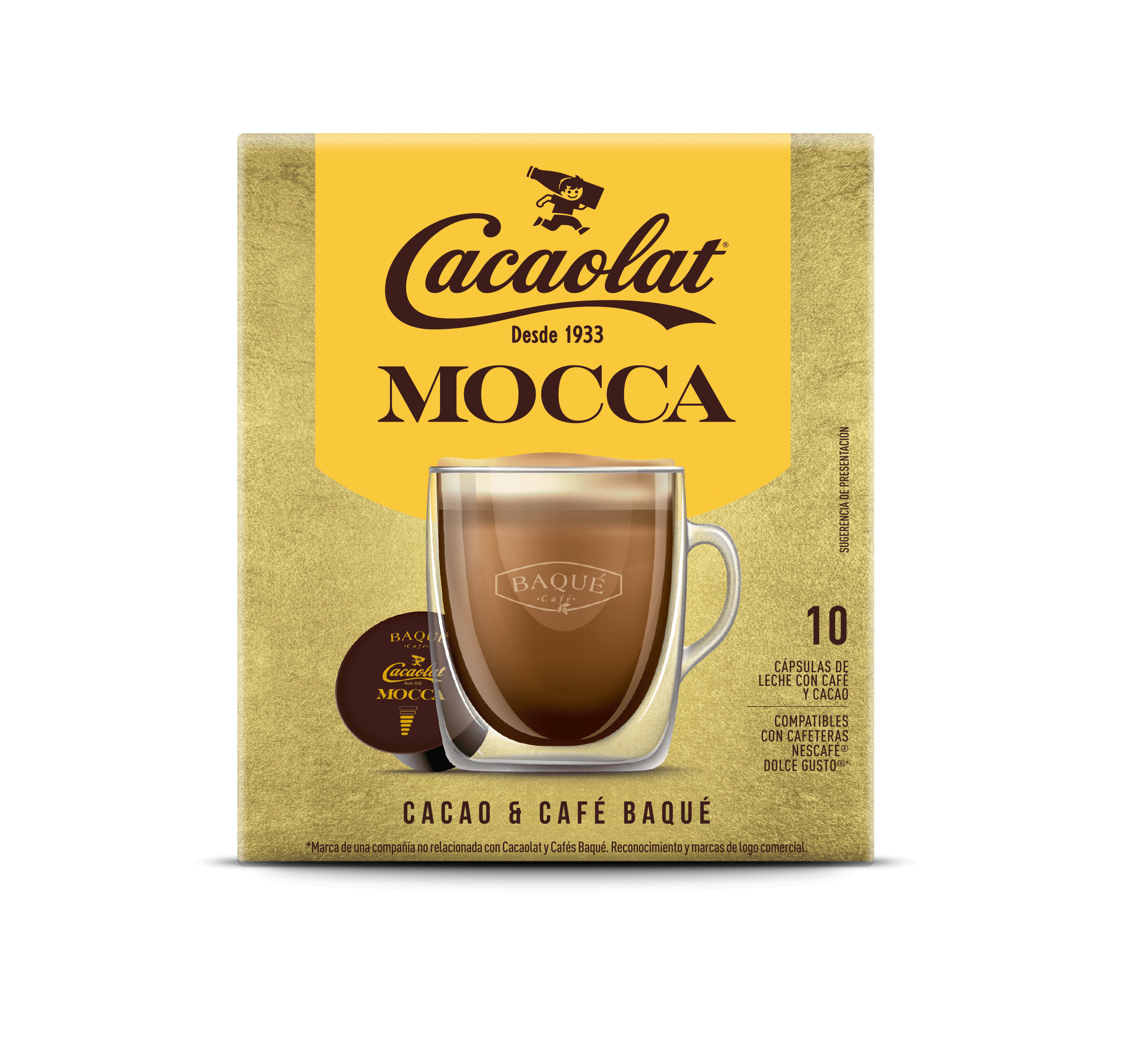 Mocca Cacaolat 10 cápsulas compatibles Dolce Gusto®